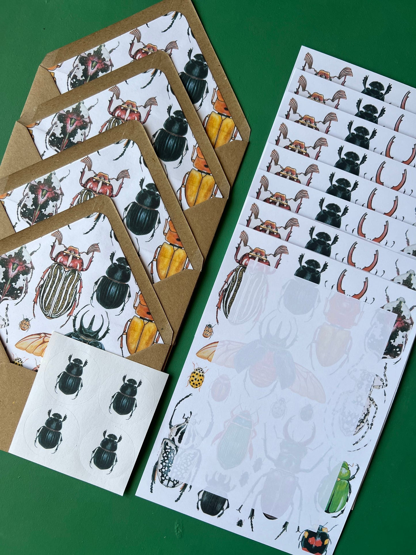 Beetles Letter Writing Set
