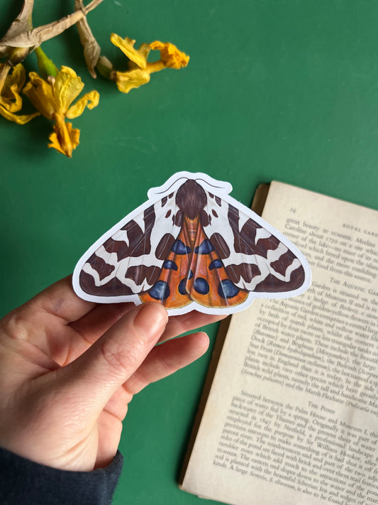 Garden Tiger Moth Sticker