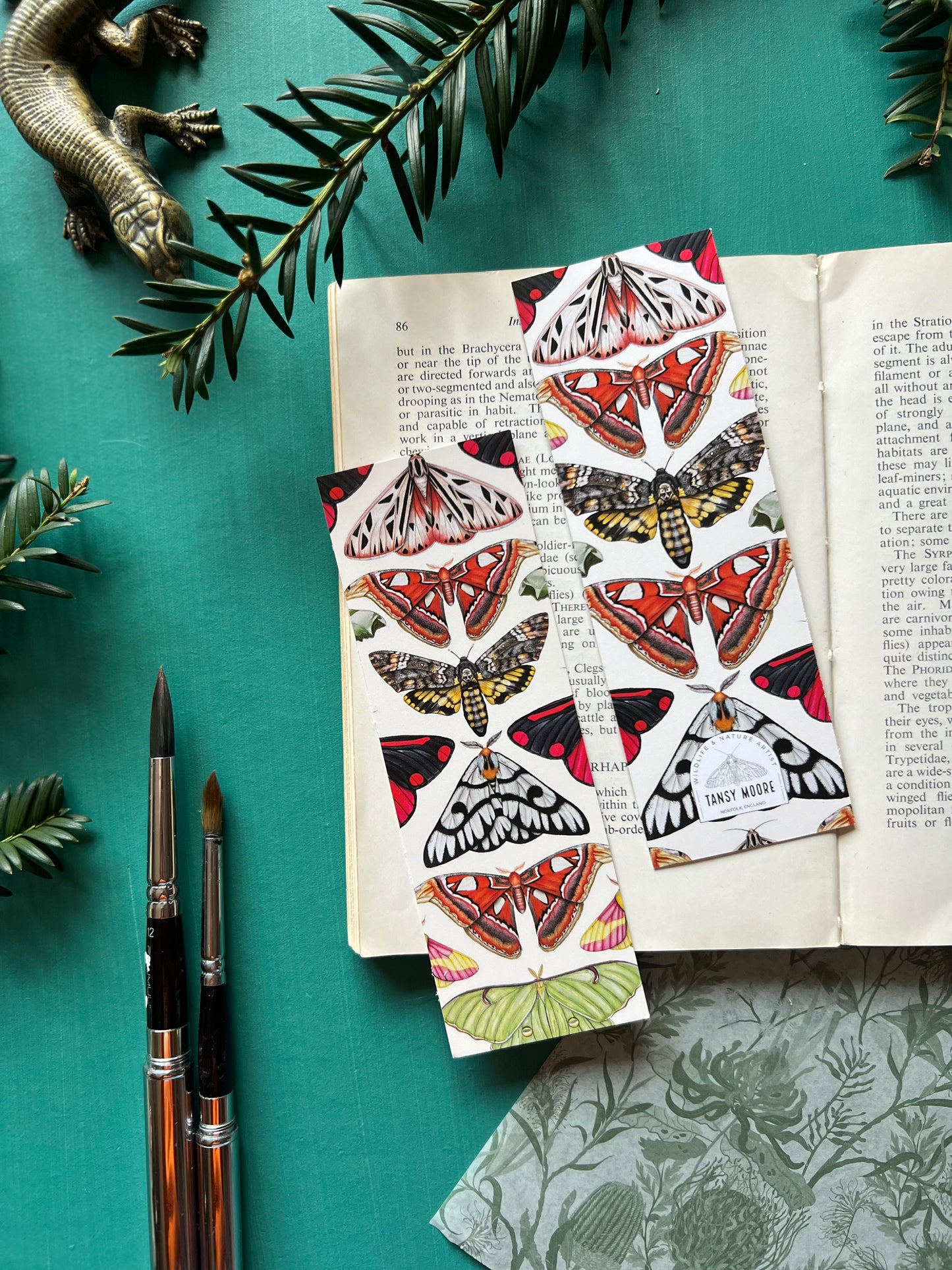 Moths Bookmark