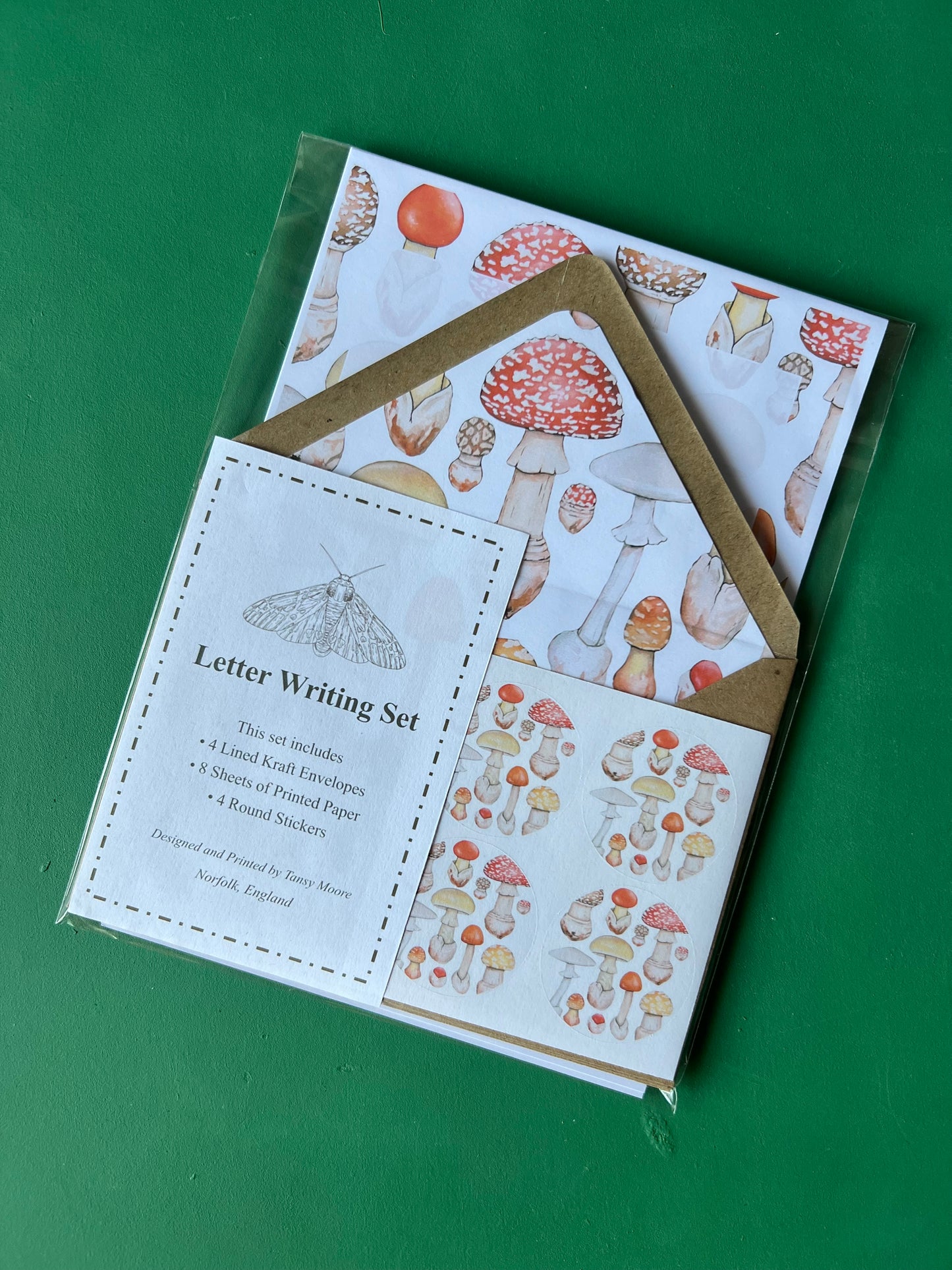 Mushroom Letter Writing Set