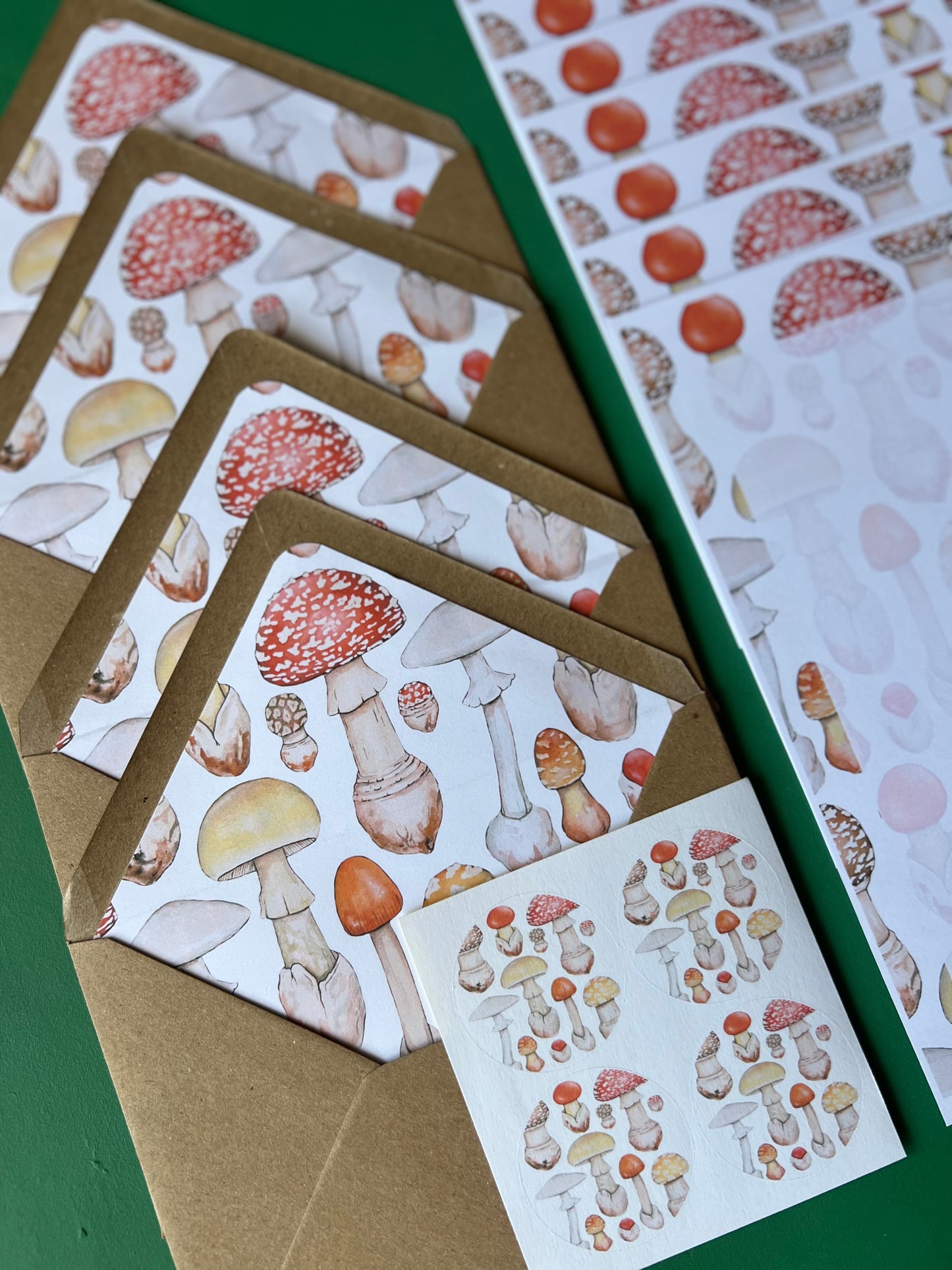 Mushroom Letter Writing Set