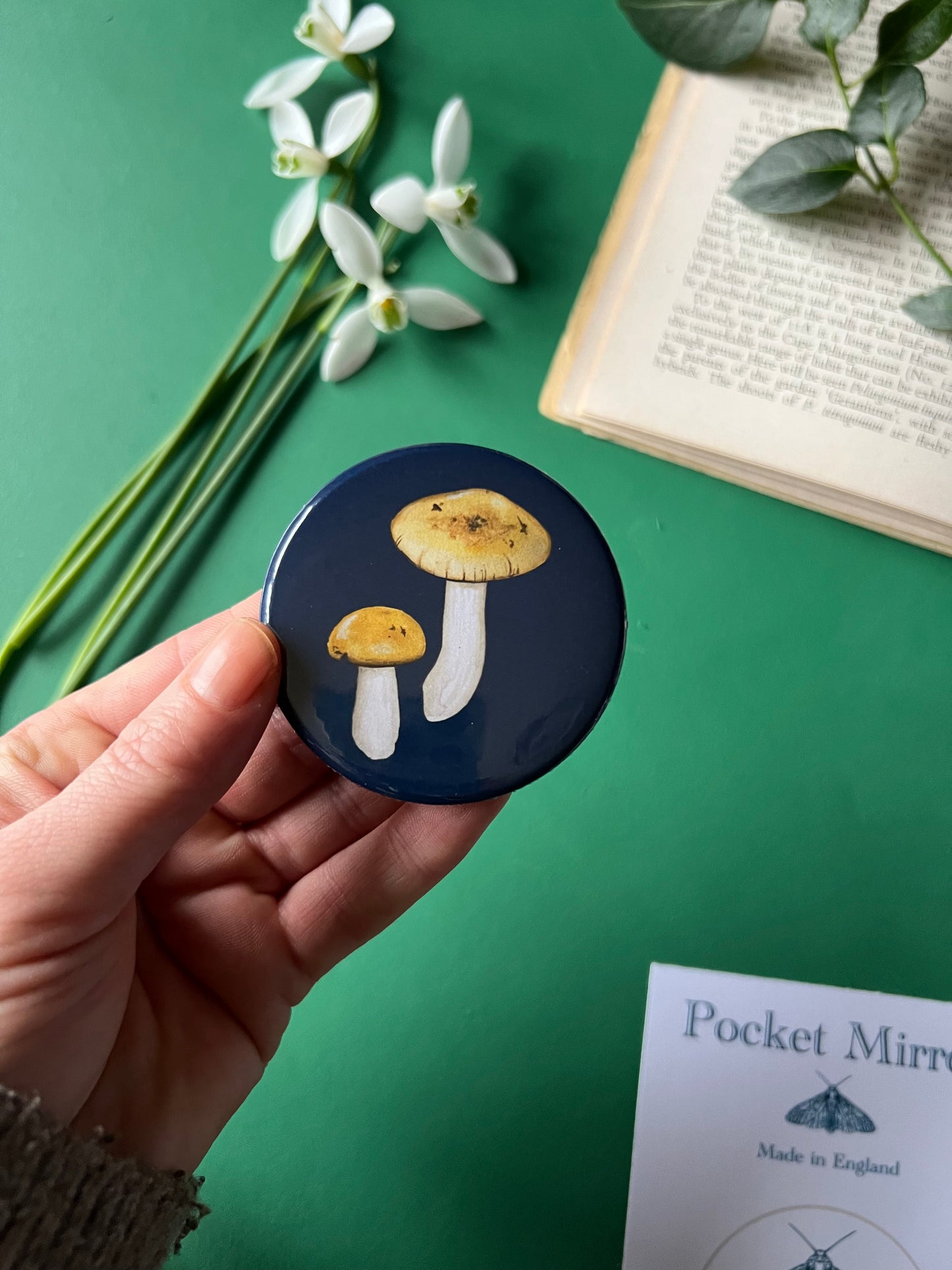 Mushroom Pocket Mirror