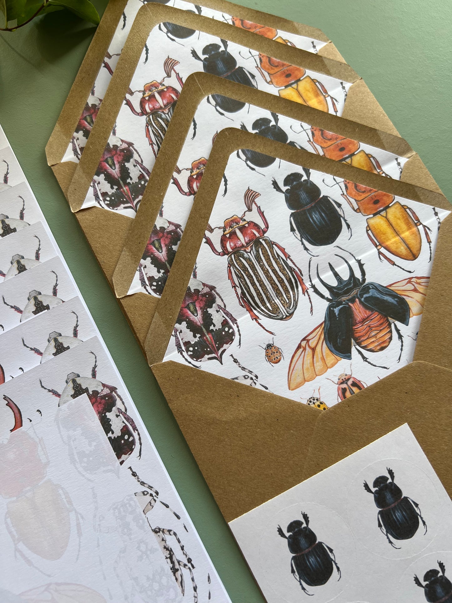 Beetles Letter Writing Set