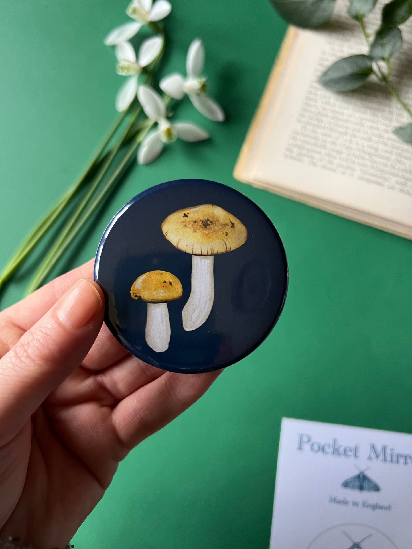 Mushroom Pocket Mirror