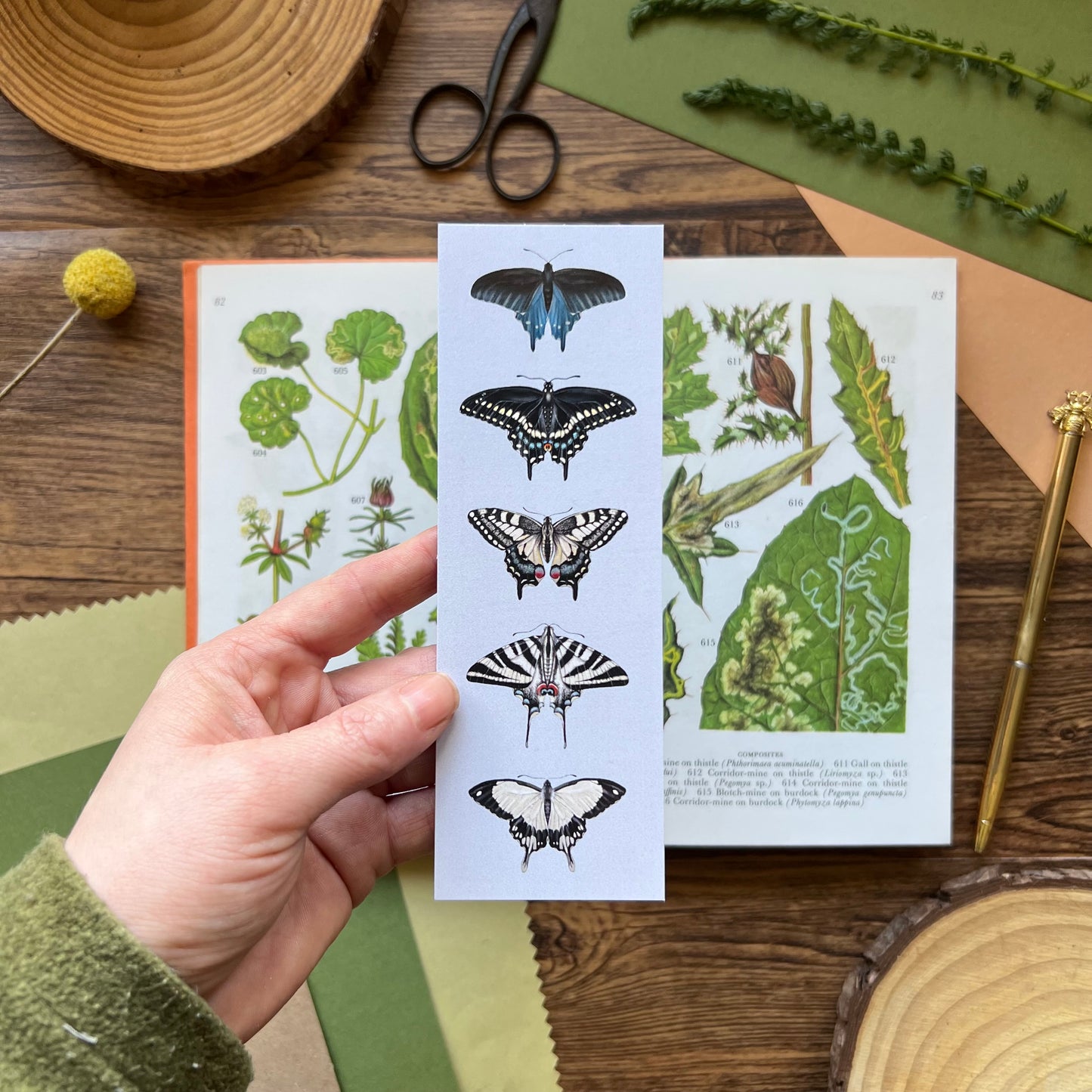 Swallowtail Butterflies Bookmark