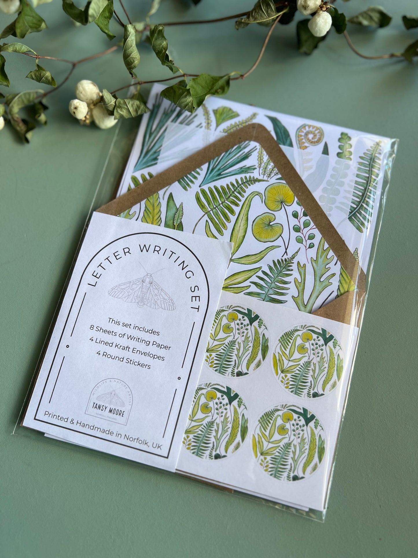 Fern Letter Writing Set