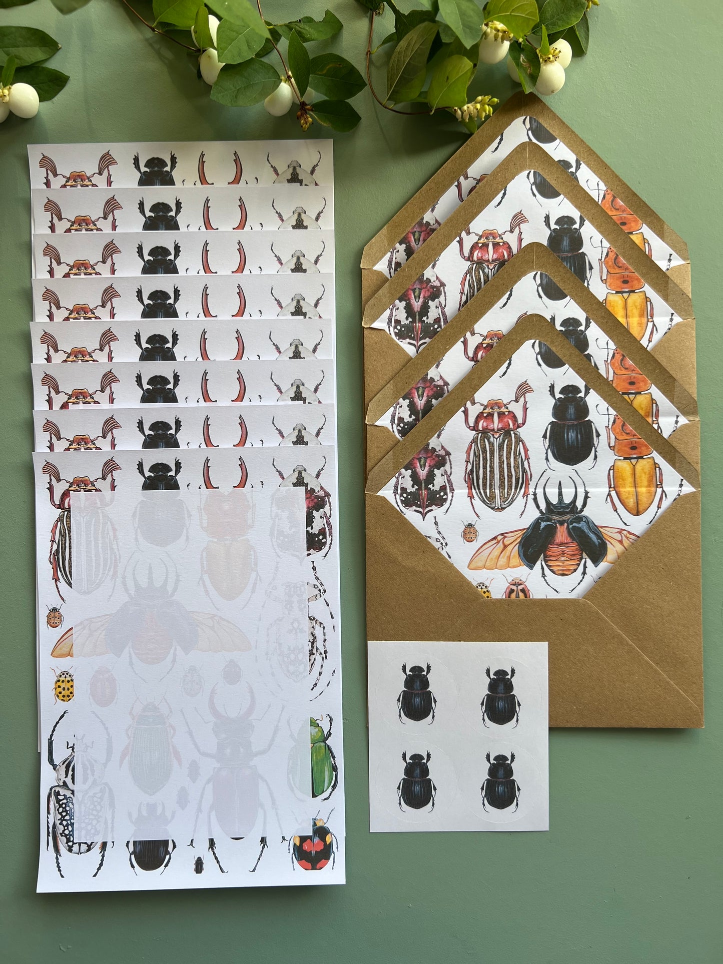 Beetles Letter Writing Set