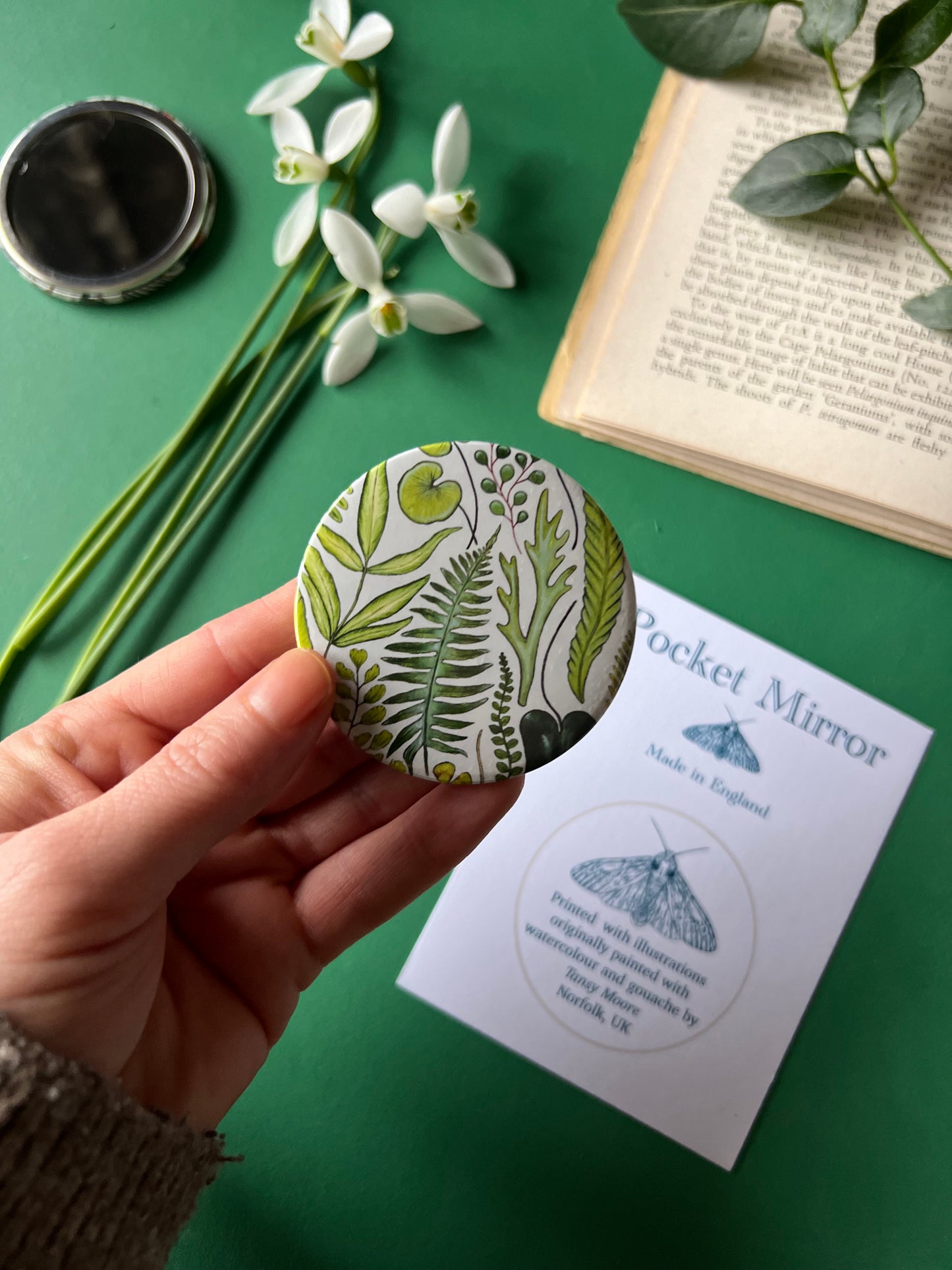 Fern Pocket Mirror