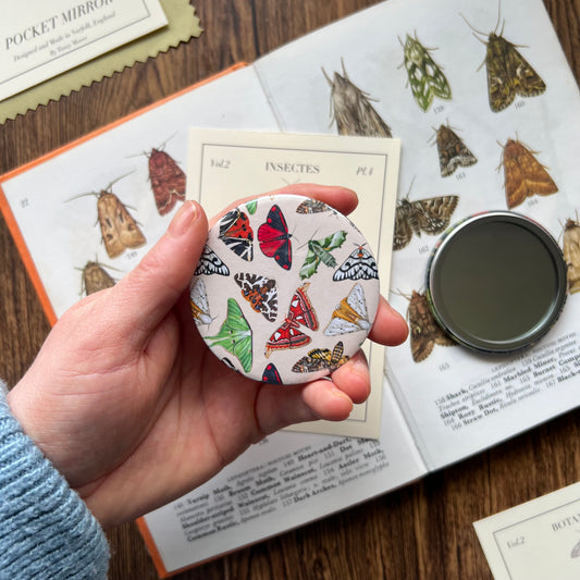 Moths Pocket Mirror