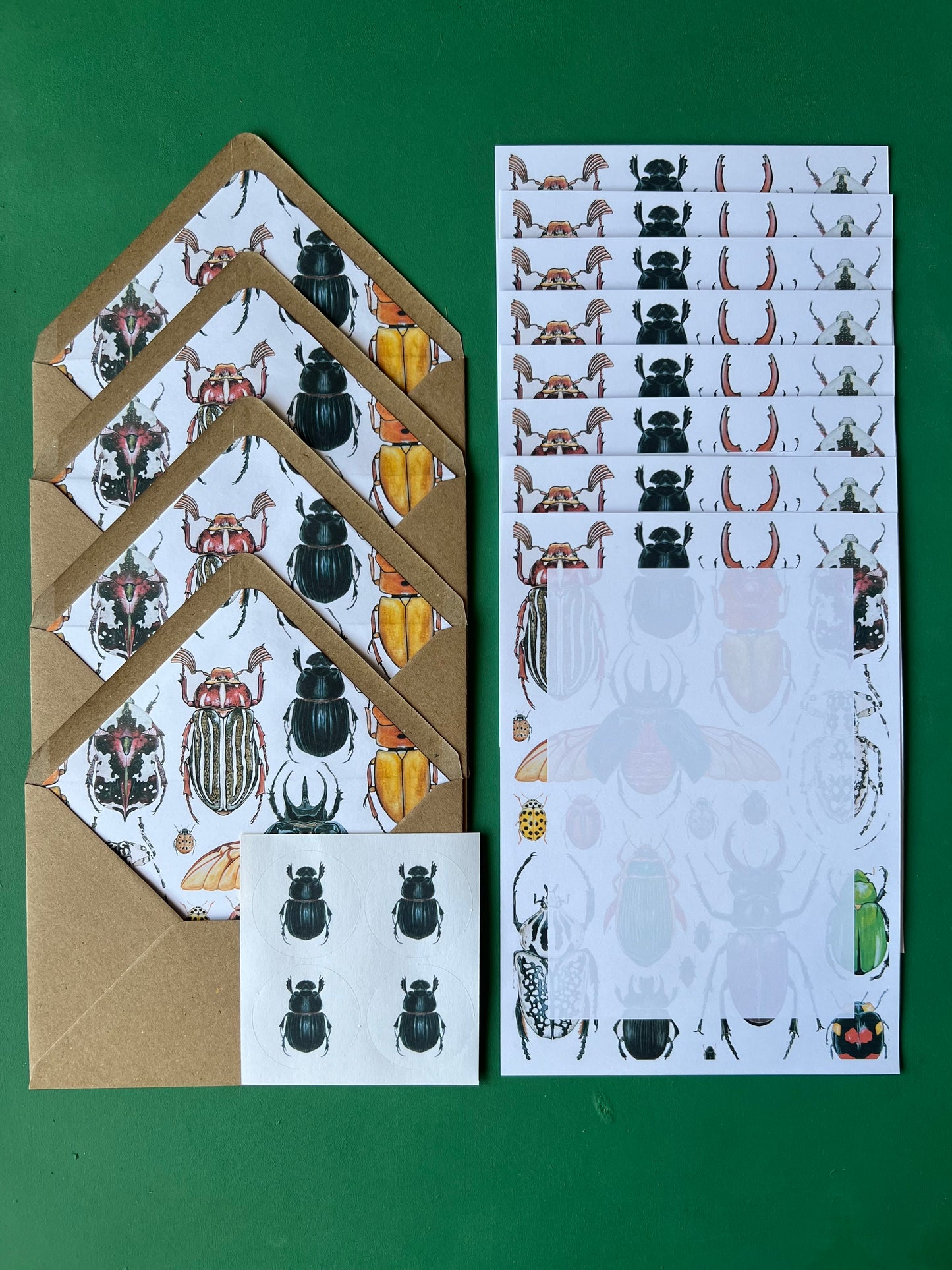 Beetles Letter Writing Set