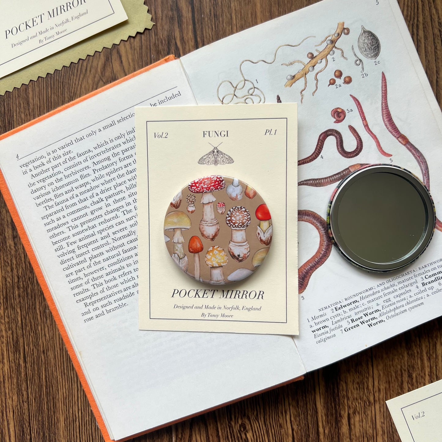 Mushroom Pocket Mirror