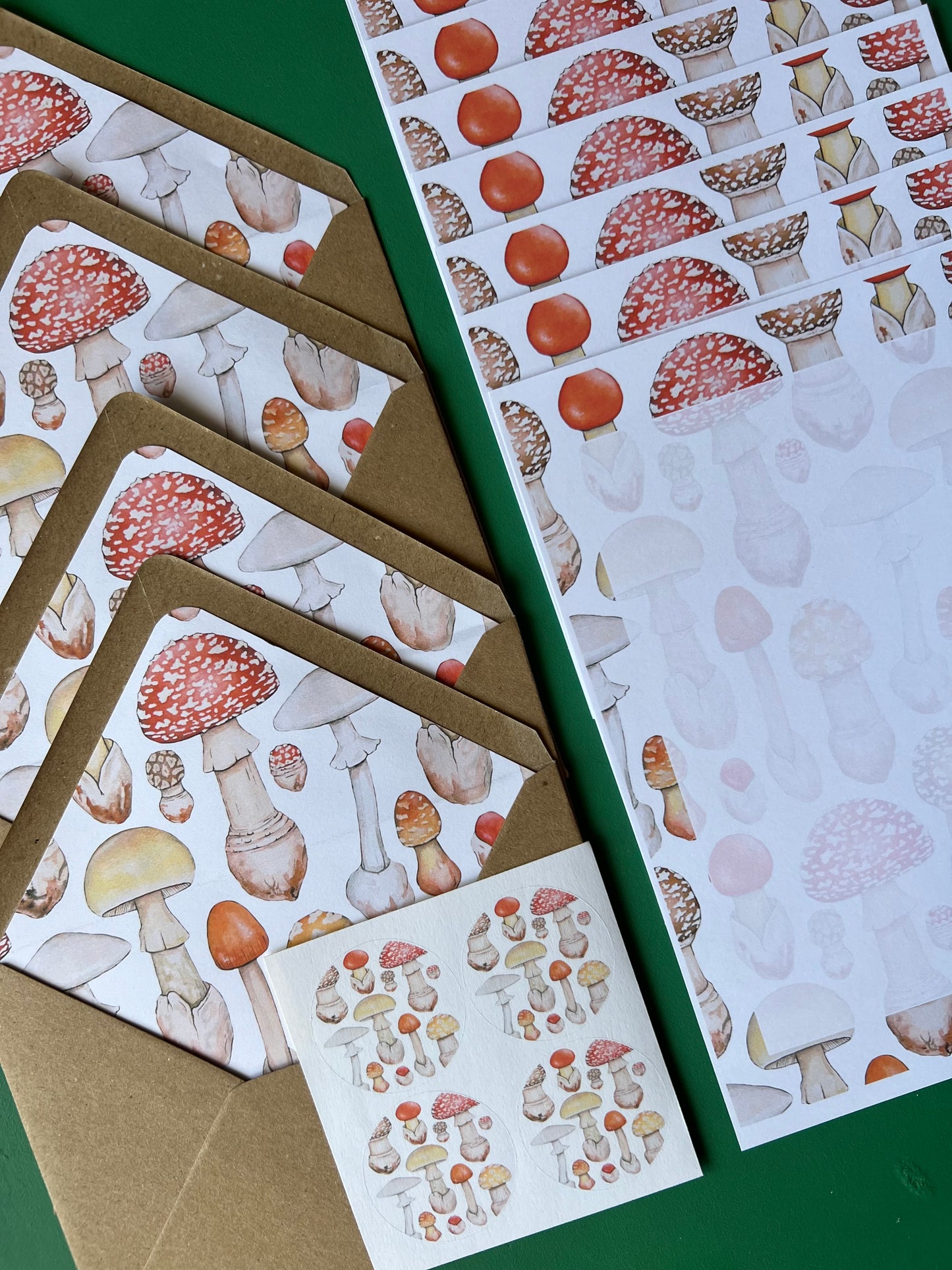 Mushroom Letter Writing Set