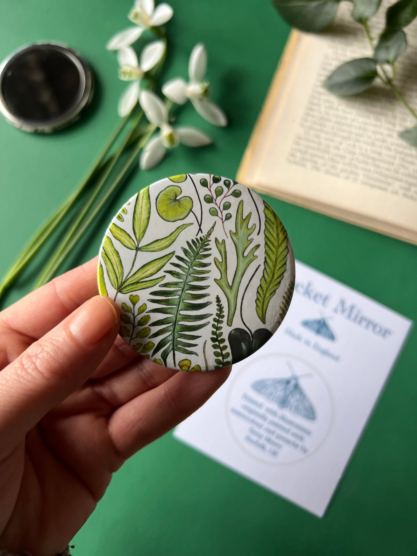 Fern Pocket Mirror