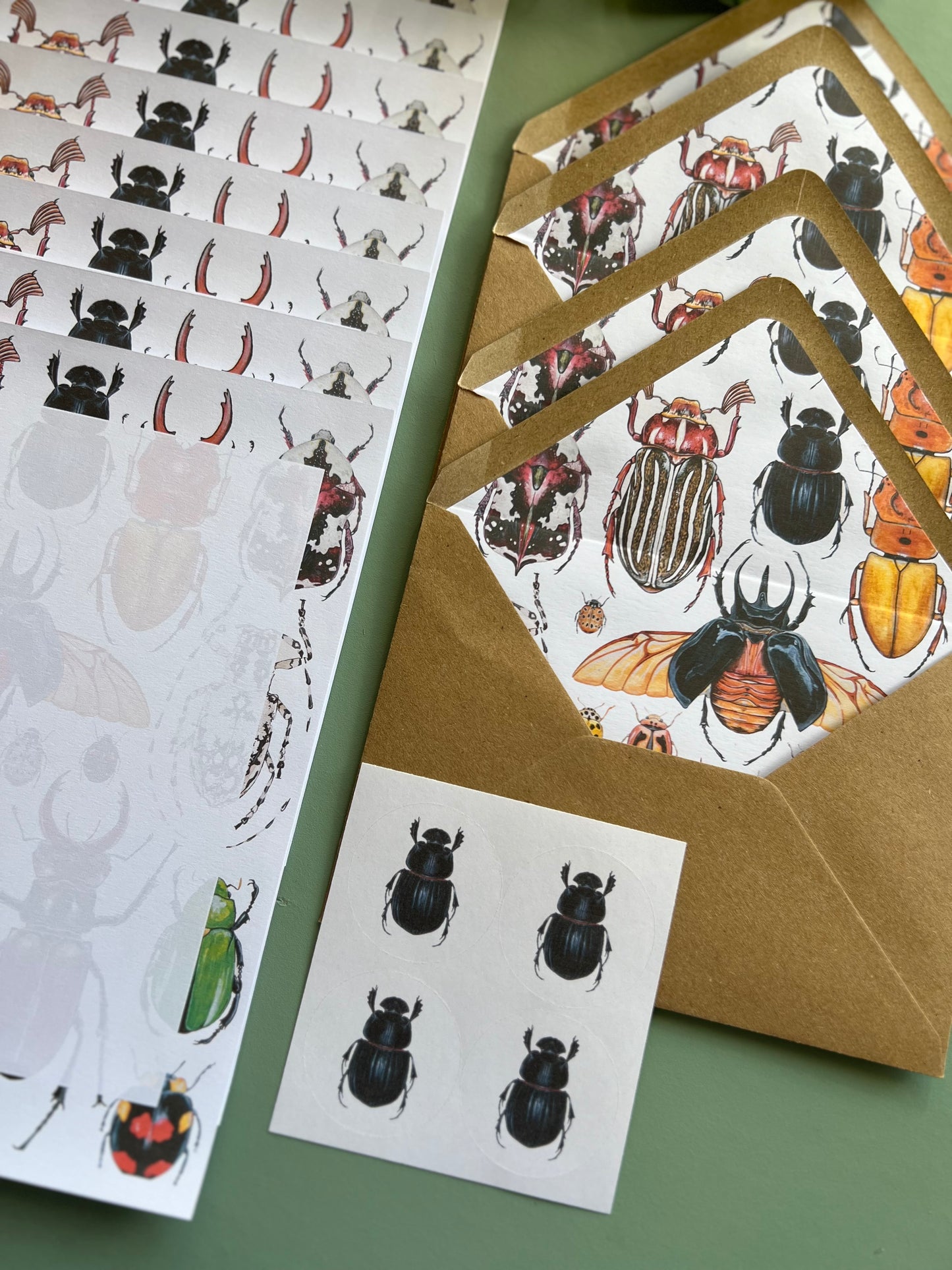 Beetles Letter Writing Set