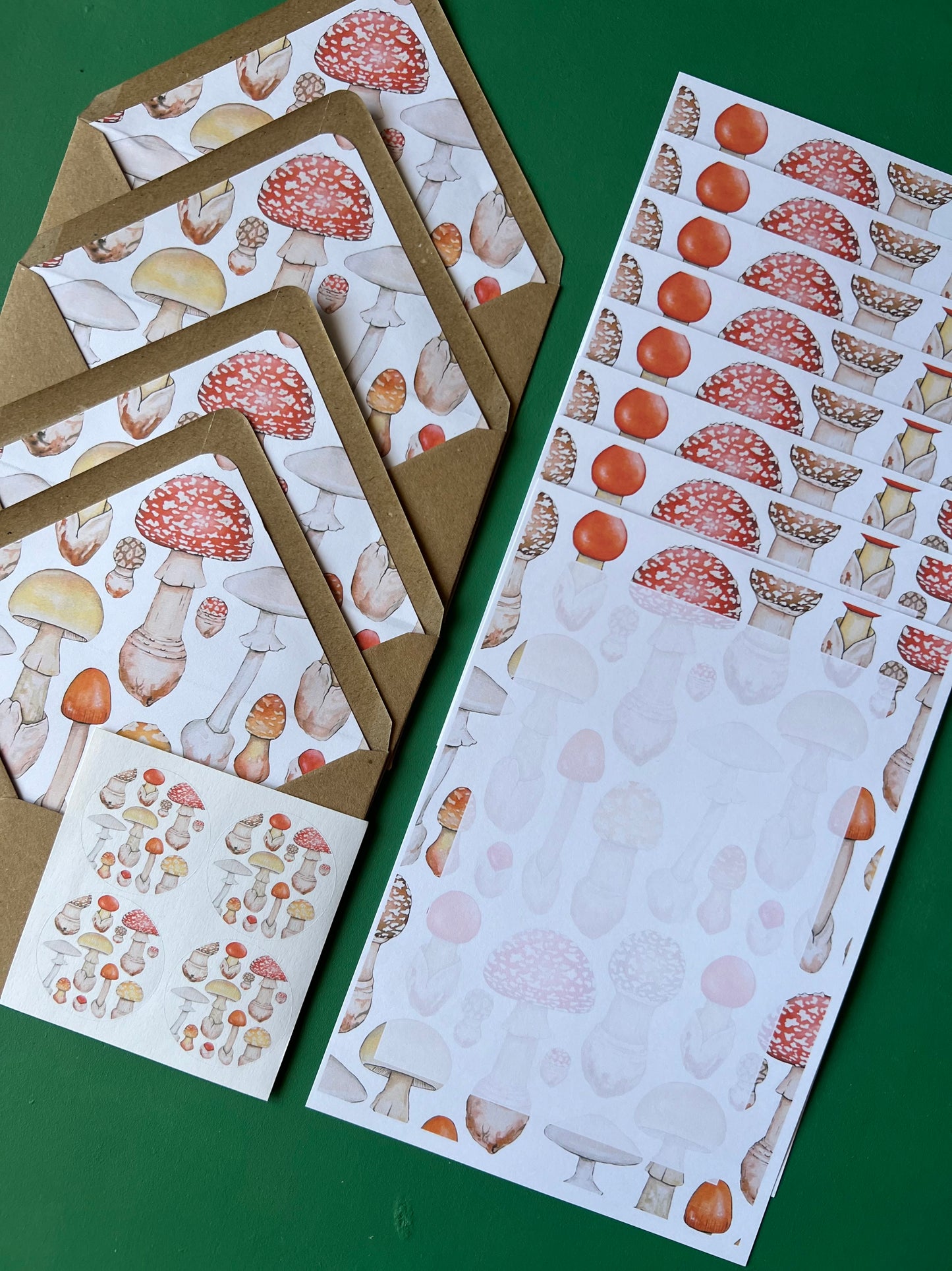 Mushroom Letter Writing Set