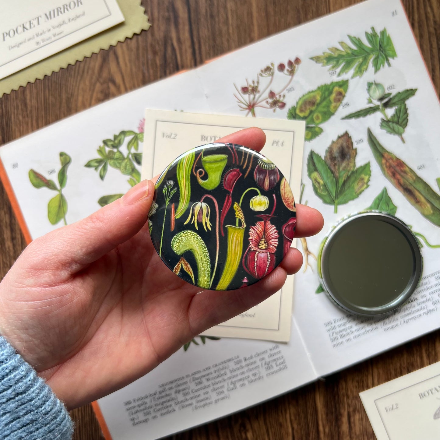 Carnivorous Plants Pocket Mirror