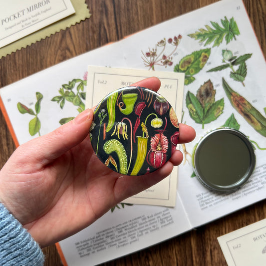 Carnivorous Plants Pocket Mirror
