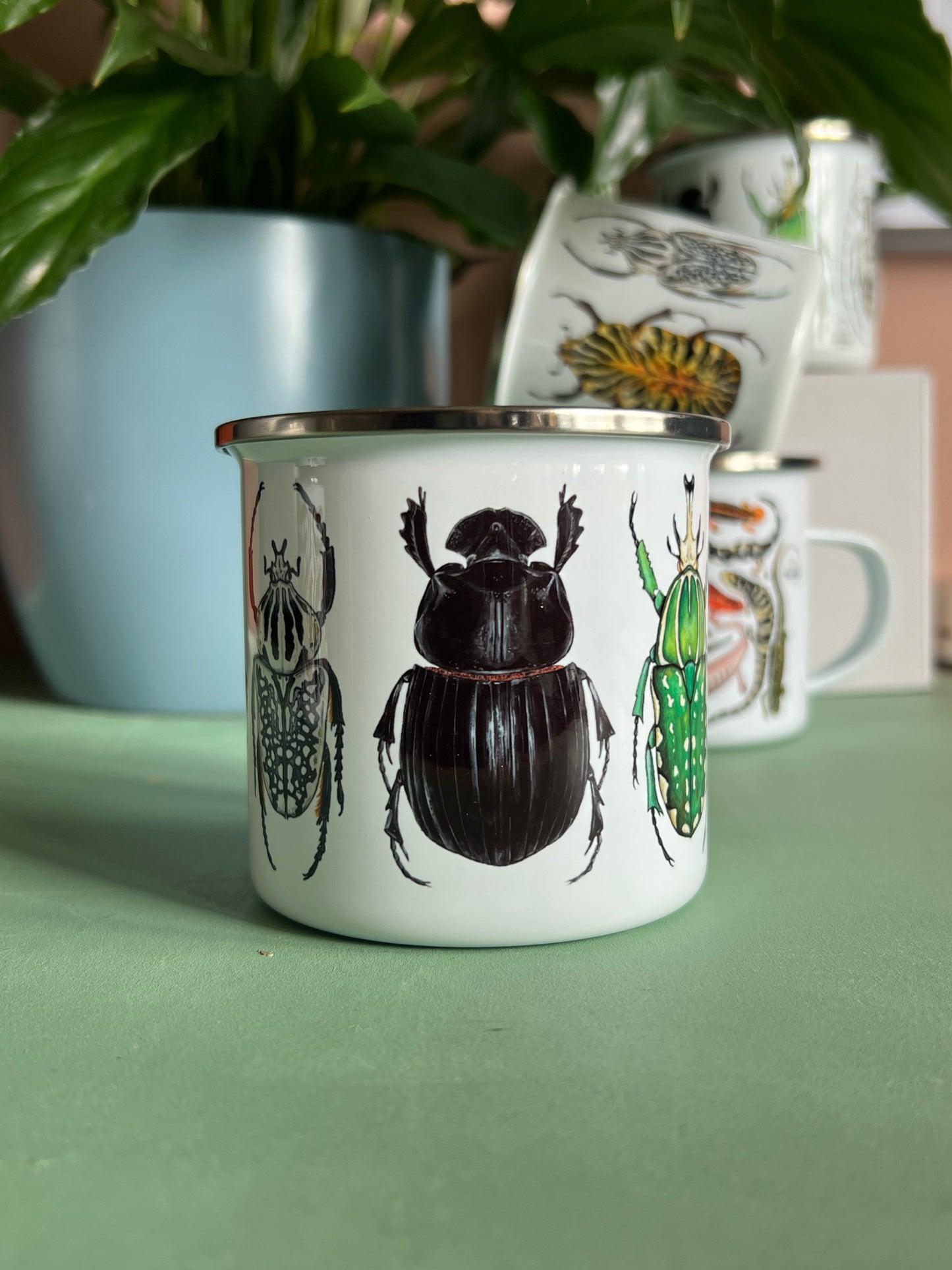 Beetles Camping Mug