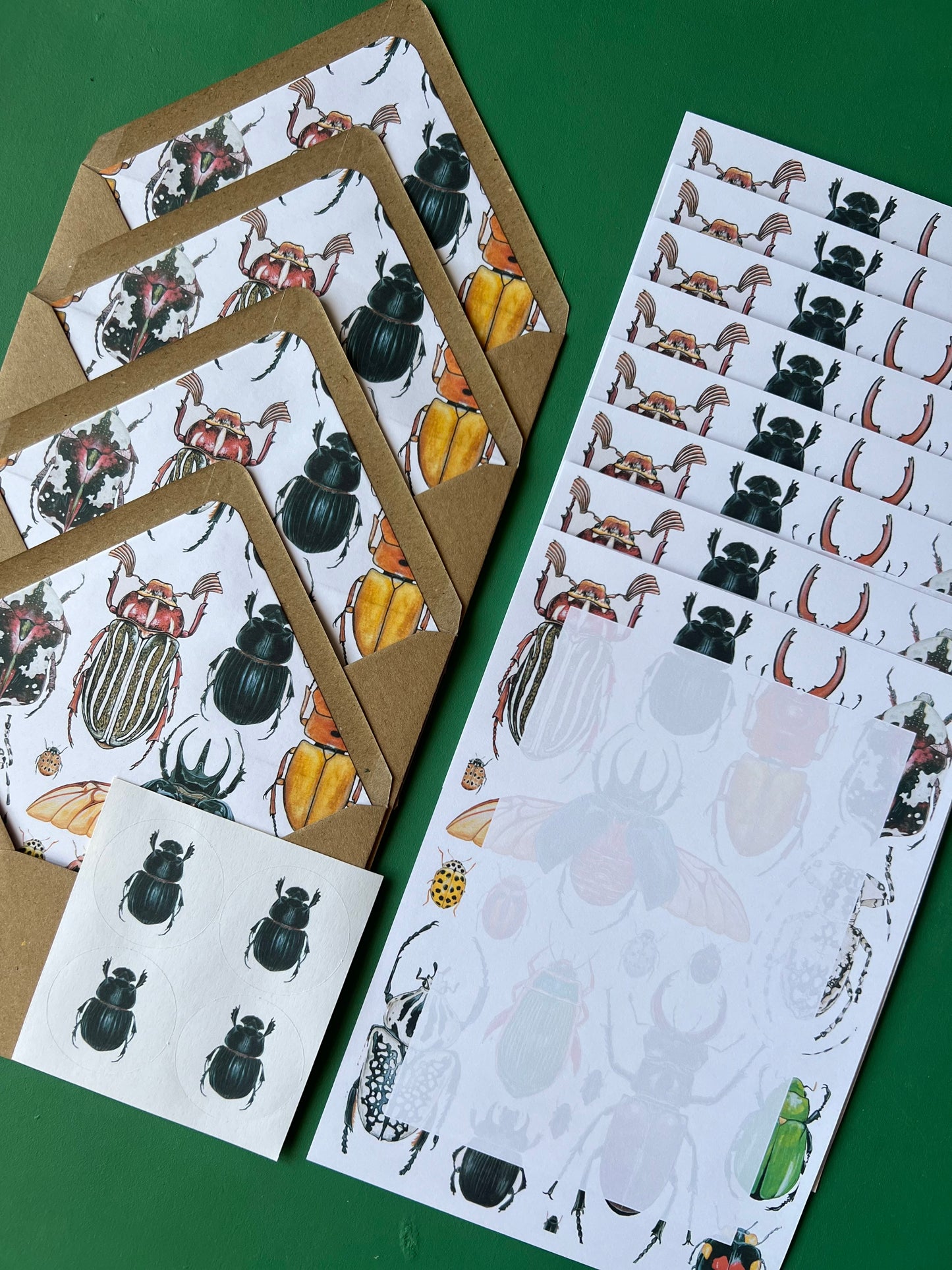 Beetles Letter Writing Set