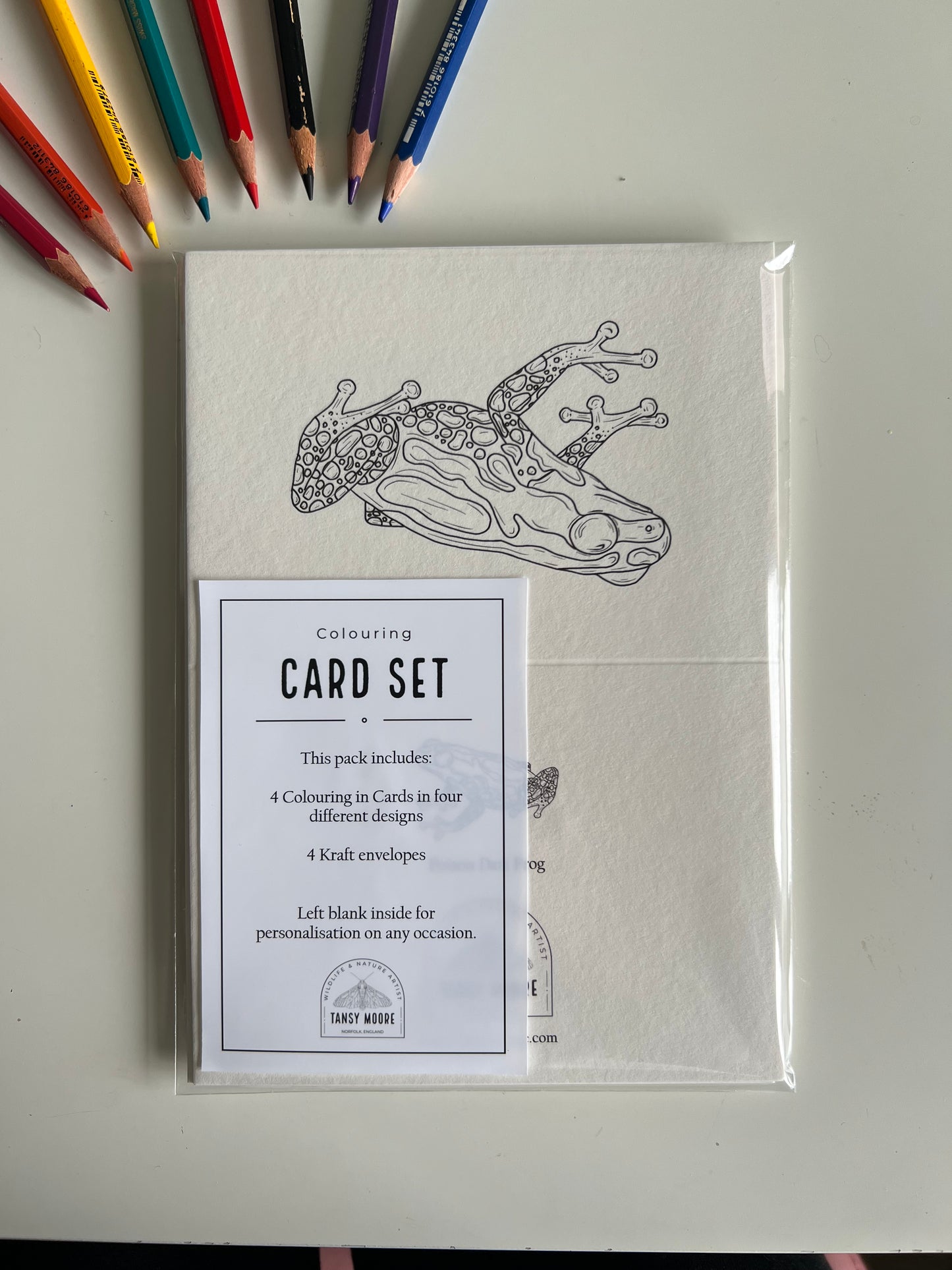 Amphibian Colouring in Card Set