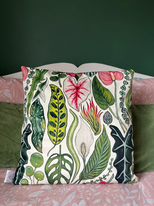 Preorder Houseplants Soft Velvet Cushion Cover
